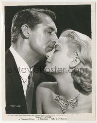 8r920 TO CATCH A THIEF 8x10 still '55 wonderful c/u of Cary Grant kissing Grace Kelly, Hitchcock!