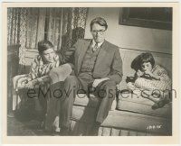 8r921 TO KILL A MOCKINGBIRD 8.25x10 still '62 Gregory Peck between Alford & Badham on couch!