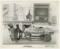 8r952 VICTORY VEHICLES 8.25x10 still '43 Goofy uses Pluto chasing cat to power his car, Disney WWII