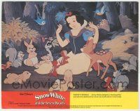 8r026 SNOW WHITE & THE SEVEN DWARFS color English FOH LC R70s she's in forest with the animals!