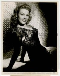 8r363 GALE ROBBINS 7.75x10 still '40s the singer signed by Warner Bros., full-length in lace gown!