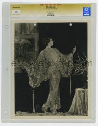 8s029 OLIVE BORDEN slabbed deluxe 8x10 still '20s wonderful glamour portrait in lace gown by Autrey!