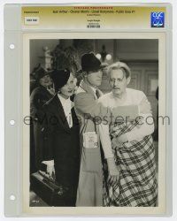 8s031 PUBLIC HERO NUMBER 1 slabbed 8x10 still '35 Jean Arthur watches Chester Morris & Barrymore!