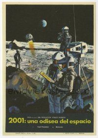8s074 2001: A SPACE ODYSSEY Spanish herald '68 Stanley Kubrick, art of astronauts by Bob McCall!