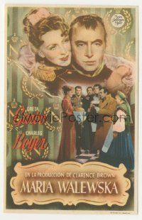 8s197 CONQUEST Spanish herald '44 Greta Garbo as Marie Walewska, Charles Boyer as Napoleon!