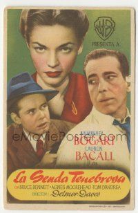 8s214 DARK PASSAGE Spanish herald '49 different image of Humphrey Bogart & sexy Lauren Bacall!
