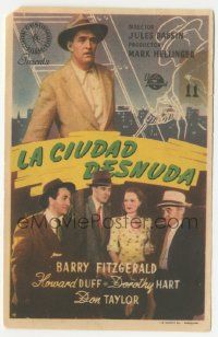 8s491 NAKED CITY Spanish herald '47 Jules Dassin & Mark Hellinger's New York film noir classic!