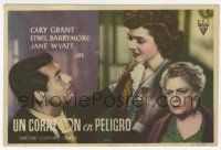 8s505 NONE BUT THE LONELY HEART Spanish herald '46 Cary Grant, Ethel Barrymore, Clifford Odets!