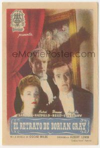 8s536 PICTURE OF DORIAN GRAY Spanish herald '47 George Sanders, Hatfield, Donna Reed, different!