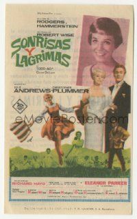 8s626 SOUND OF MUSIC Spanish herald '65 Julie Andrews, Rodgers & Hammerstein musical classic!