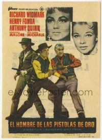 8s721 WARLOCK Spanish herald '59 Henry Fonda, Richard Widmark, Anthony Quinn, Dorothy Malone