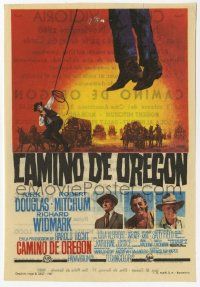 8s724 WAY WEST Spanish herald '67 Kirk Douglas, Robert Mitchum, Mac art of frontier justice!