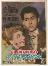 8s741 WOMAN HATER Spanish herald '49 Granger & Feuillere hate each other but fall in love!