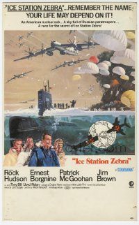 8s004 ICE STATION ZEBRA Cinerama mini WC '69 Rock Hudson, Jim Brown, Borgnine, McCall/Terpning art!