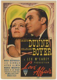 8s006 LOVE AFFAIR mini WC '39 Charles Boyer, pretty Irene Dunne, directed by Leo McCarey!