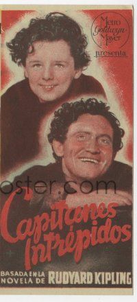 8s172 CAPTAINS COURAGEOUS 4pg Spanish herald '40 Spencer Tracy, Bartholomew, Barrymore, different!