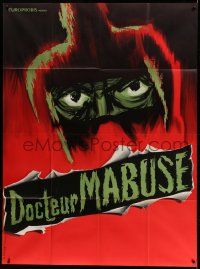 8t584 DR. MABUSE: THE GAMBLER French 1p R1960s Fritz Lang, cool different horror art!