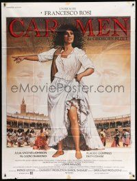 8t654 CARMEN French 1p '84 Francesco Rosi, Placido Domingo, great Landi art of Carmen!