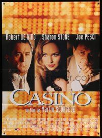 8t657 CASINO French 1p '96 Martin Scorsese, Robert De Niro & Sharon Stone, Joe Pesci, different!