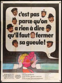 8t659 C'EST PAS PARCE QU'ON A RIEN French 1p '75 Bernard Blier, Serrault, Jean-Claude Labret art!