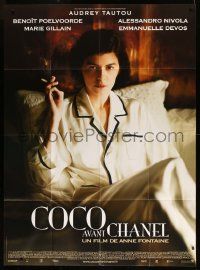 8t666 COCO BEFORE CHANEL French 1p '09 pretty smoking Audrey Tautou as the young Coco Chanel!