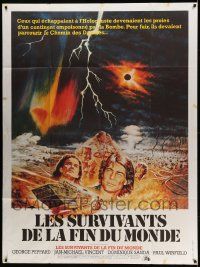 8t674 DAMNATION ALLEY French 1p '77 Jan-Michael Vincent, cool different post-apocalyptic artwork!