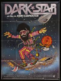 8t675 DARK STAR French 1p '80 John Carpenter & Dan O'Bannon, different Lynch Guillotin art!