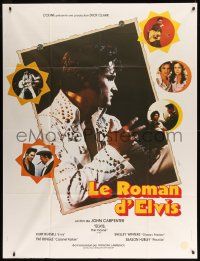 8t697 ELVIS French 1p '79 Kurt Russell as Presley, directed by John Carpenter, rock & roll!