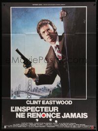 8t700 ENFORCER French 1p '77 great art of Clint Eastwood as Dirty Harry by Jean Mascii!