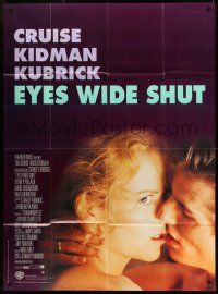 8t702 EYES WIDE SHUT French 1p '99 Stanley Kubrick, romantic c/u of Tom Cruise & Nicole Kidman!