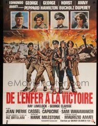 8t729 FROM HELL TO VICTORY French 1p '79 Umberto Lenzi's Contro 4 bandiere, Hamilton, Peppard, WWII