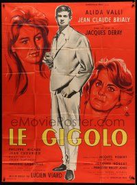 8t736 GIGOLO French 1p '60 Jacques Deray, Yves Thos art of Alida Valli & Jean-Claude Brialy!
