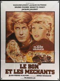 8t745 GOOD & THE BAD French 1p '77 Claude Lelouch's Le Bon et les Mechants, art of top stars!