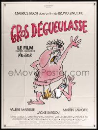 8t753 GROS DEGUEULASSE French 1p '85 Michel Landi cartoon of man in his underwear!