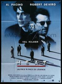 8t758 HEAT French 1p '95 Al Pacino, Robert De Niro, Val Kilmer, Michael Mann directed!