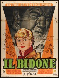 8t769 IL BIDONE French 1p '56 Federico Fellini, Thos art of Crawford & Giulietta Masina, rare!