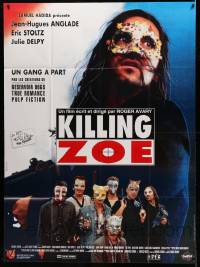 8t784 KILLING ZOE French 1p '94 partially written by Tarantino, wacky masked people with guns!