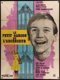 8t800 LE PETIT GARCON DE L'ASCENSEUR French 1p '62 Alain Dekock, Mireille Negre, elevator art!