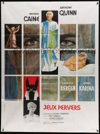 8t820 MAGUS French 1p '69 Caine, Anthony Quinn, Candice Bergen, Karina, different Tealdi art!