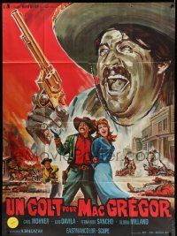 8t826 MAN WITH THE GOLDEN PISTOL French 1p '66 Constantine Belinsky spaghetti western art!
