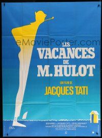 8t843 MR. HULOT'S HOLIDAY French 1p R70s great full-length silhouette art of Jacques Tati!