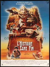 8t849 NEVERENDING STORY French 1p '84 Wolfgang Petersen, great different fantasy art of top cast!