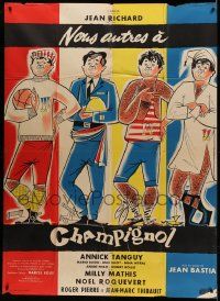 8t856 NOUS AUTRES A CHAMPIGNOL French 1p '57 great Ferracci art of Jean Richard in 4 costumes!