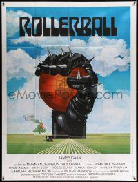 8t899 ROLLERBALL French 1p '75 cool completely different artwork by Jouineau Bourduge!