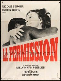 8t931 STORY OF A 3 DAY PASS French 1p '68 Melvin Van Peebles World War II romance, La Permission!