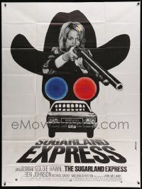 8t935 SUGARLAND EXPRESS French 1p '74 Steven Spielberg, different art of Goldie Hawn by Basha!