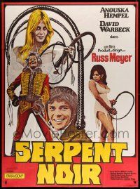 8t941 SWEET SUZY French 1p '73 Russ Meyer, sexiest Anouska Hempel, different image, Black Snake!