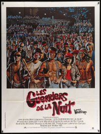 8t981 WARRIORS French 1p '79 Walter Hill, Jarvis artwork of the armies of the night!