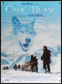8t989 WHITE FANG French 1p '91 Disney, Ethan Hawke, from the novel by Jack London!