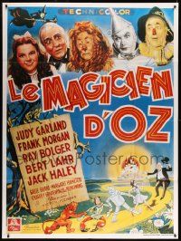 8t991 WIZARD OF OZ French 1p R90s Victor Fleming, Judy Garland all-time classic!